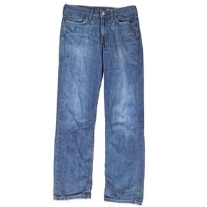 Levis Mens 314 Blue Denim Jeans Regular Fit Straight Leg Casual Pants 32x30